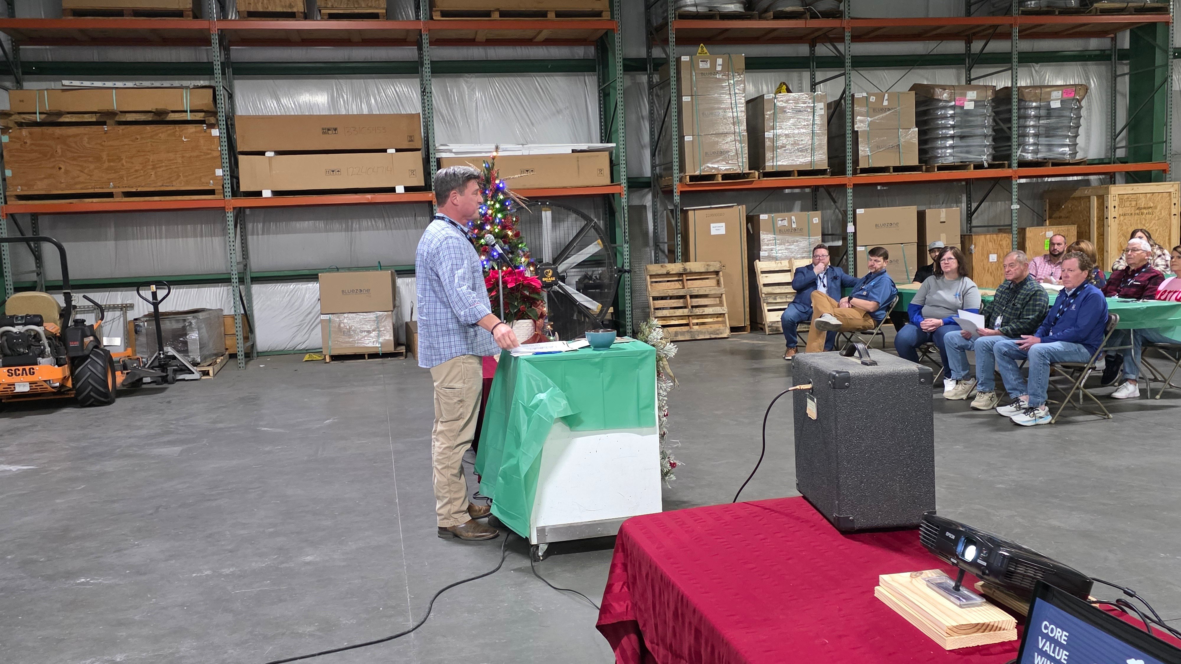 Rand McLaughlin Speaking at Luncheon