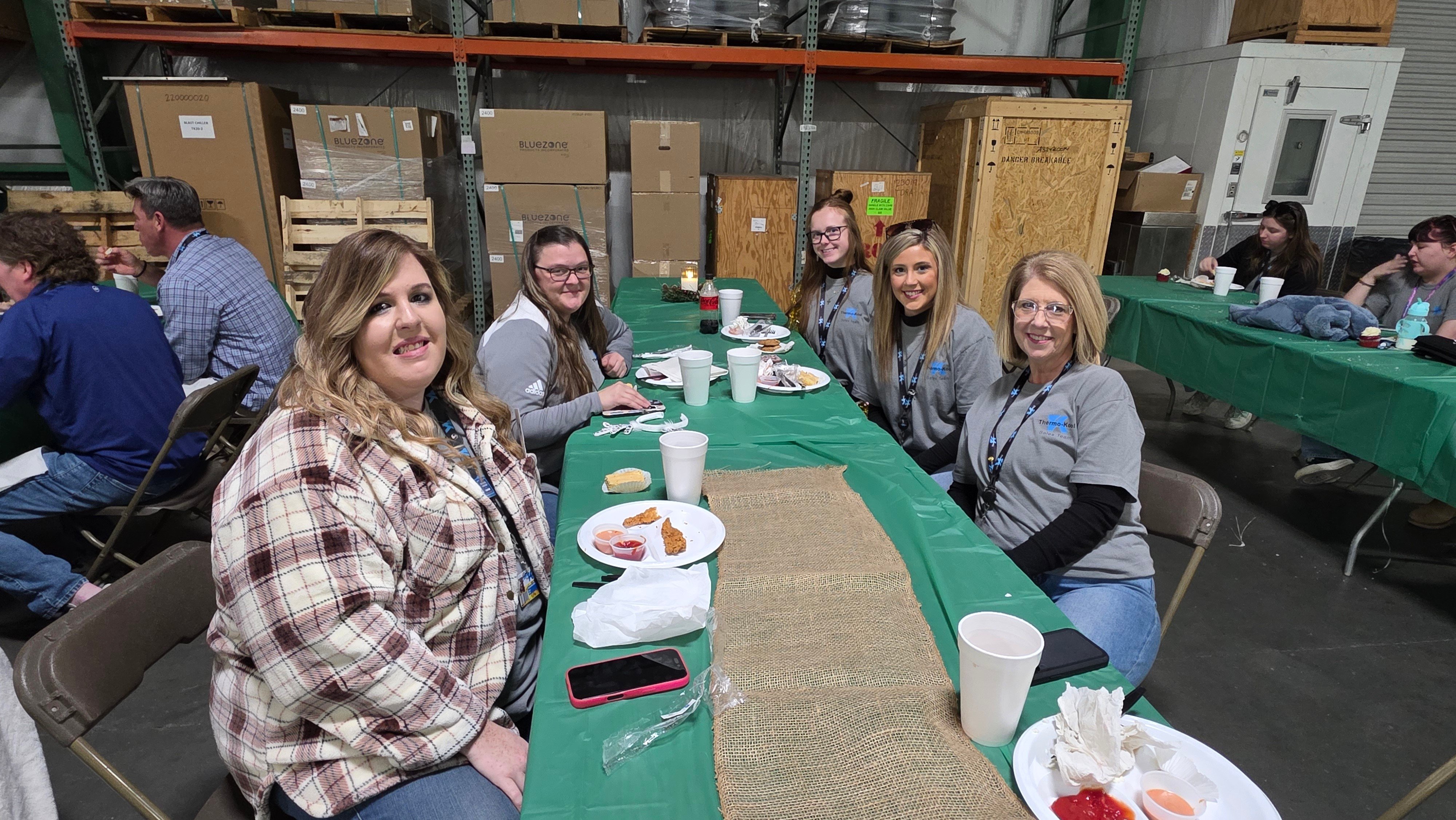 Sales Department at Luncheon