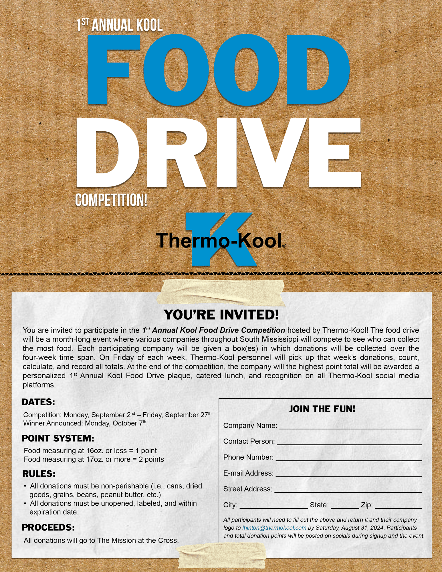 Kool Food Drive Flyer-1