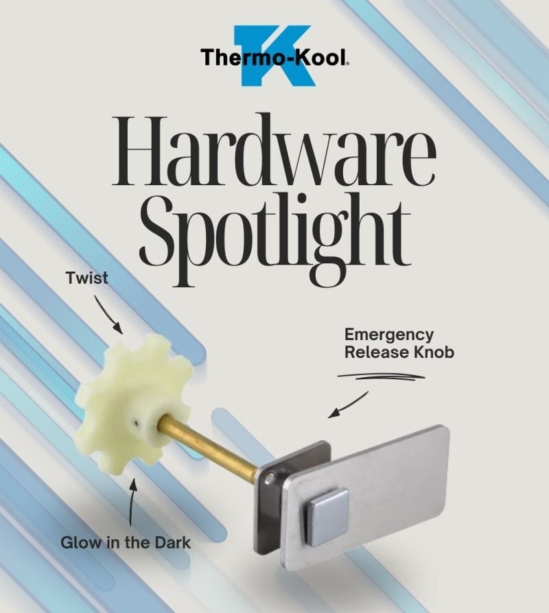 thermo-kool hardware spotlight emergency release door